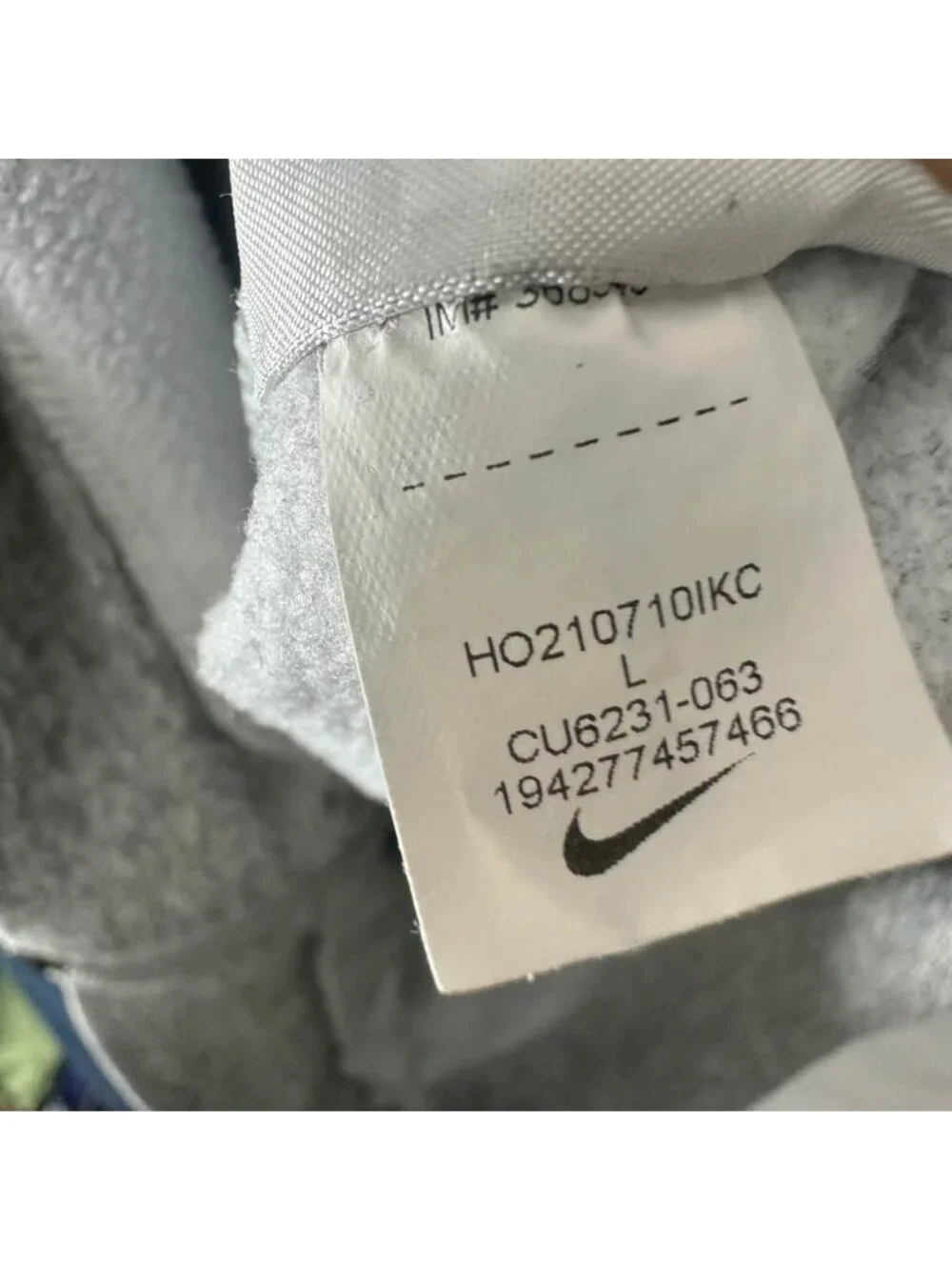Nike Mens Large Therma Training Hoodie Gray Zip Jacket Zipper Pocket CU6231-063